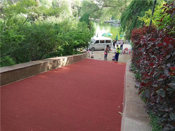 宁河彩色路面施工